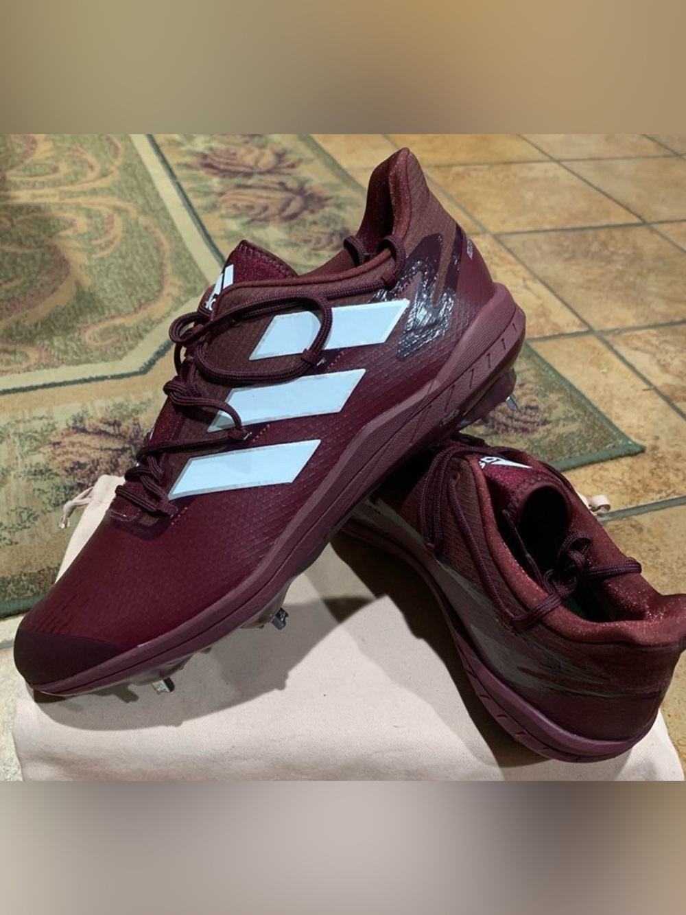 Adidas adizero Afterburner 9 Mens “Metal”Baseball Cleats